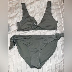 Green Tie bikini size M